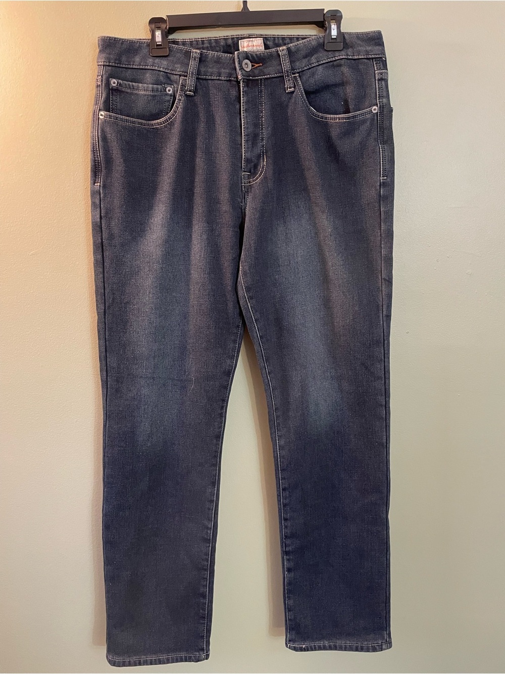 Weatherproof Men's Straight Jeans in Dark Blue Wash